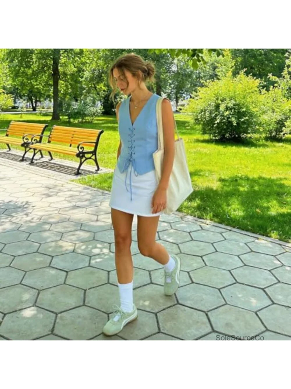Women's Mary Jane Fashion Sneakers Lace-up Casual Walking Shoes